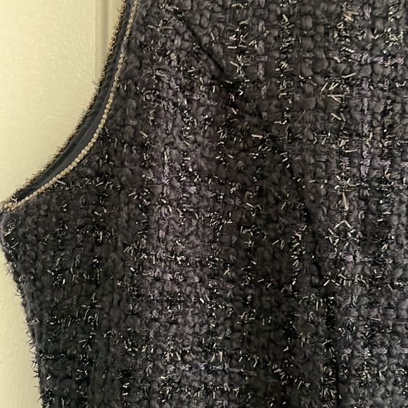 Tweed dress fantastic quality and fit navy with shimmer - Picture 6 of 9